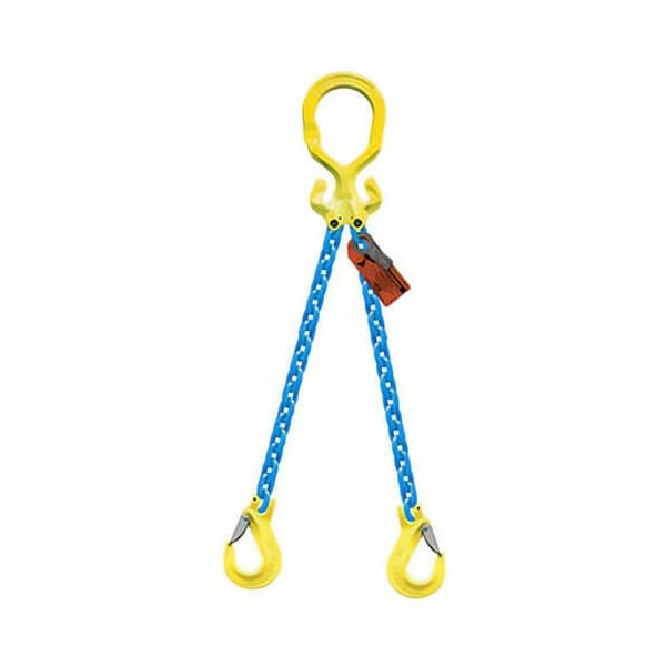 Grabiq Double Leg 7/32 in Adjstbl Chain Slng MG2-EGKN, 20ft L, 5500lb WLL G-7/32-MG2-EGKN-20 - main